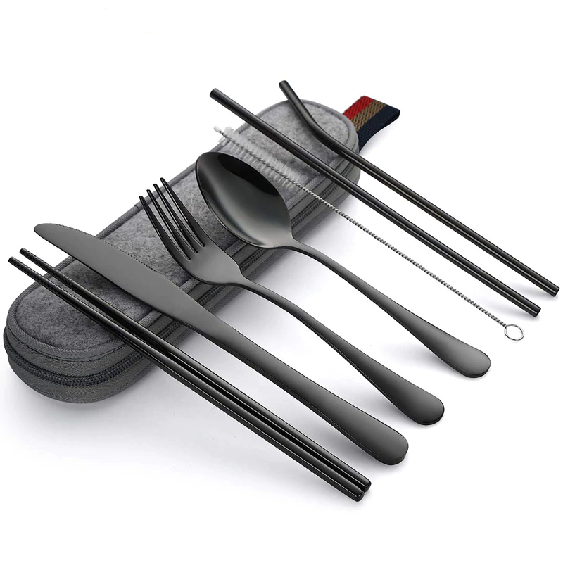 Conjunto de Talheres de luxo para Camping- CORES DO VENTO