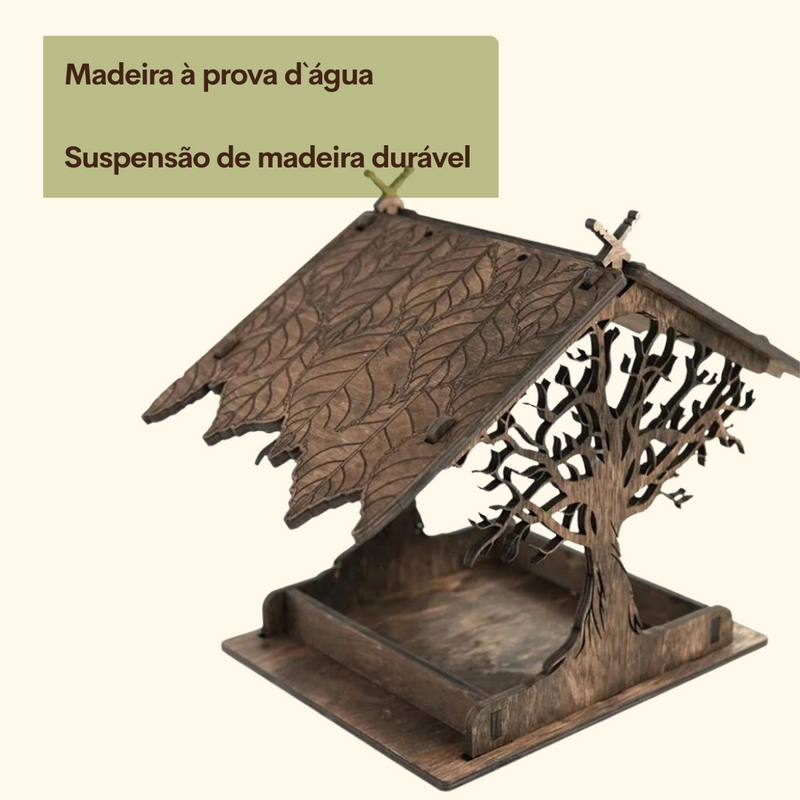 Alimentador de Pássaros ao Ar Livre - CORES DO VENTO