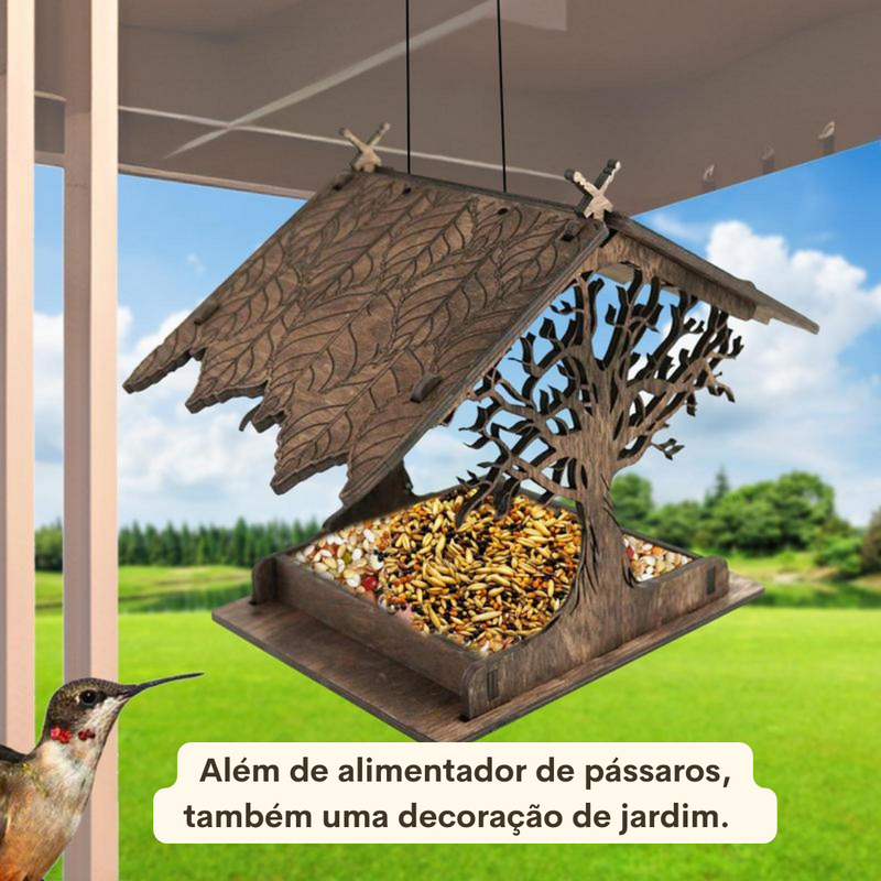 Alimentador de Pássaros ao Ar Livre - CORES DO VENTO