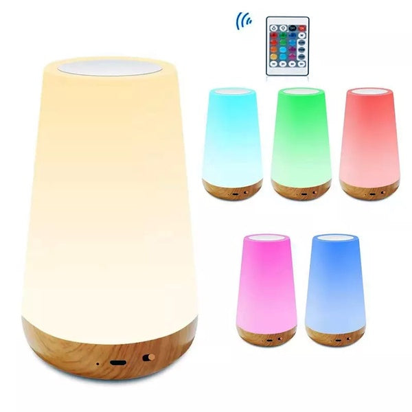 Luminária de Mesa LED RGB com Controle - 13 Cores- CORES DO VENTO