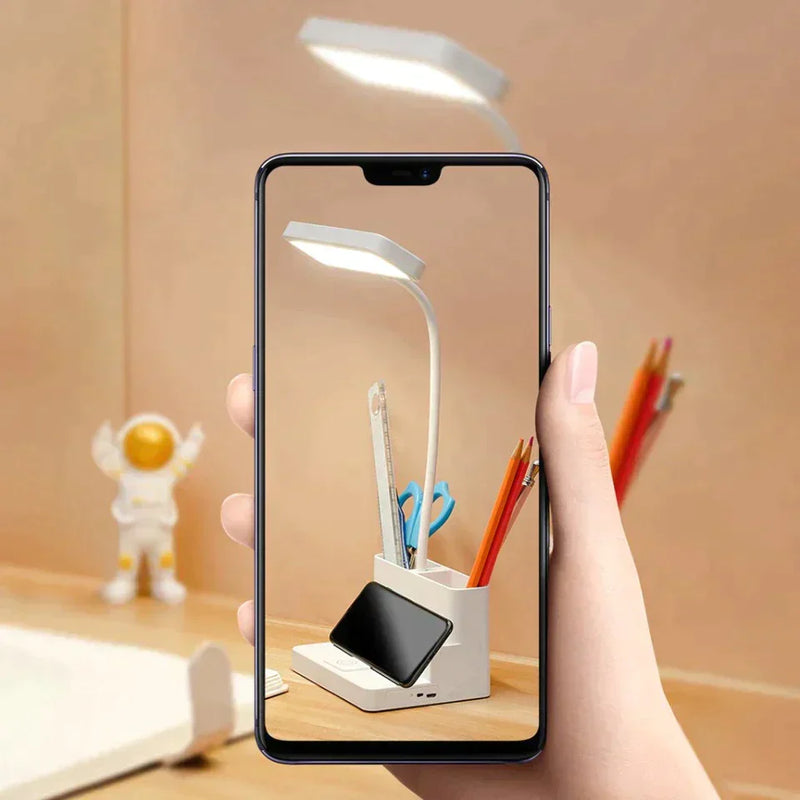 Luminária de Mesa Recarregável para Estudos em LED- CORES DO VENTO