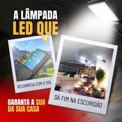 Refletor LED Solar com Sensor de Movimento Brasileiro / IlumiMax- CORES DO VENTO