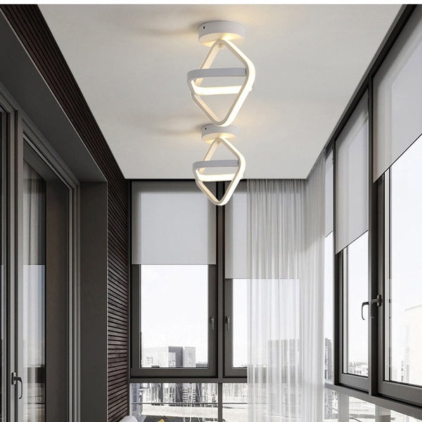 Lustre Para Sala Moderno em LED- CORES DO VENTO