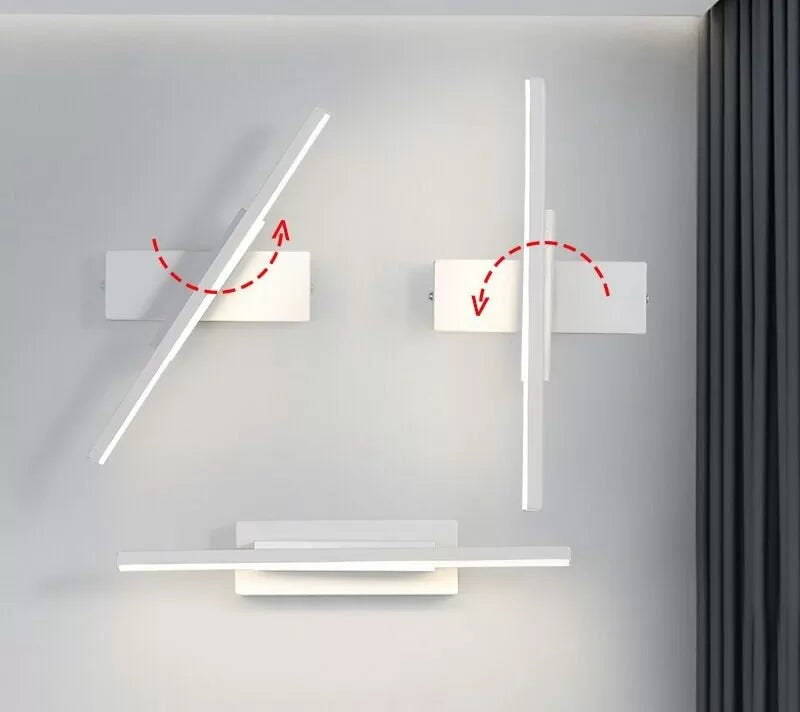 Luminária de Parede para Quarto Moderna Rotativa- CORES DO VENTO