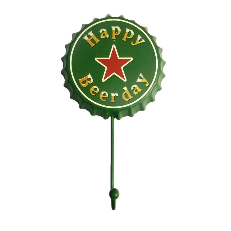 Gancho de Parede Retro Cerveja Decorativo- CORES DO VENTO