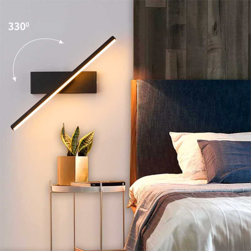 Luminária de Parede para Quarto Moderna Rotativa- CORES DO VENTO