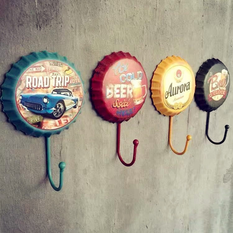 Gancho de Parede Retro Cerveja Decorativo- CORES DO VENTO
