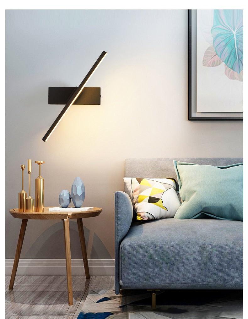 Luminária de Parede para Quarto Moderna Rotativa- CORES DO VENTO