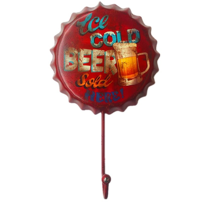 Gancho de Parede Retro Cerveja Decorativo- CORES DO VENTO
