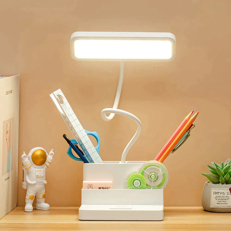 Luminária de Mesa Recarregável para Estudos em LED- CORES DO VENTO