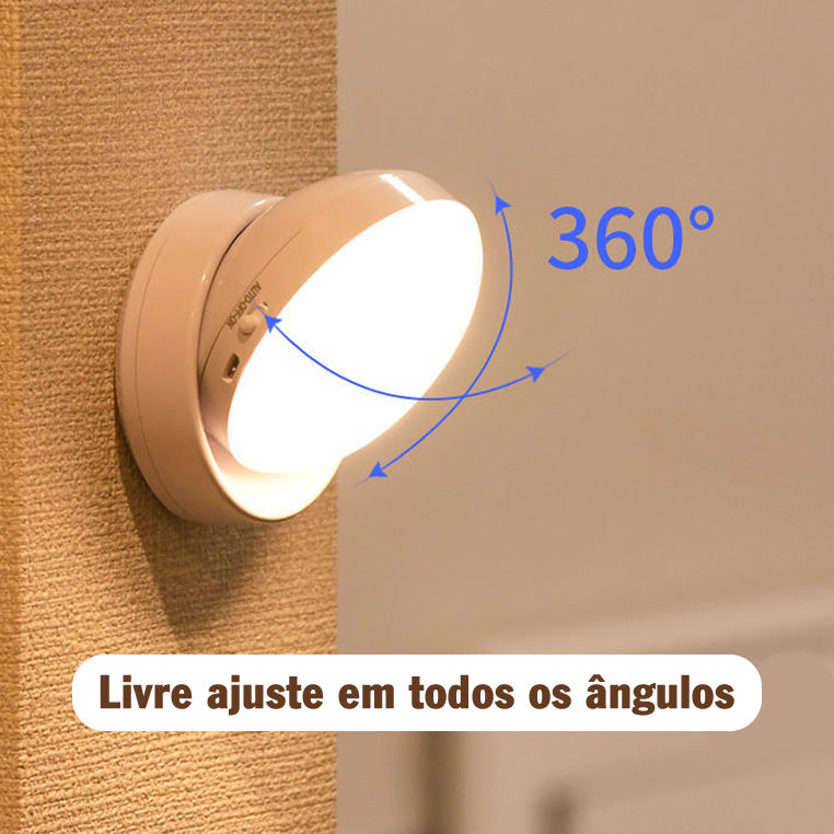 Luminária de Parede Externa com Sensor de Presença- CORES DO VENTO