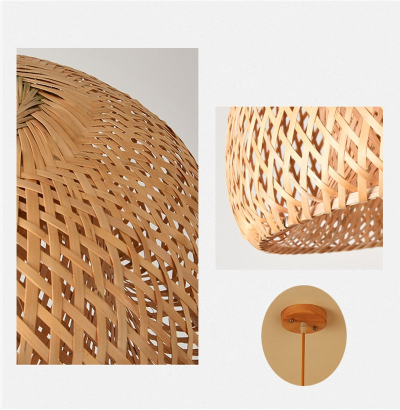 Luminária de Bambu Artesanal Para Casa- CORES DO VENTO