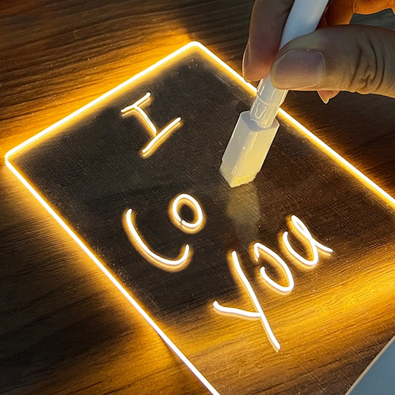 Luminária Criativa de Mesa para Anotações- CORES DO VENTO