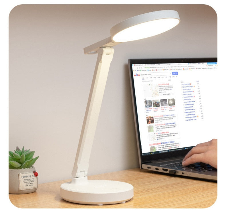 Luminária de Mesa para Estudo LED Recarregável- CORES DO VENTO