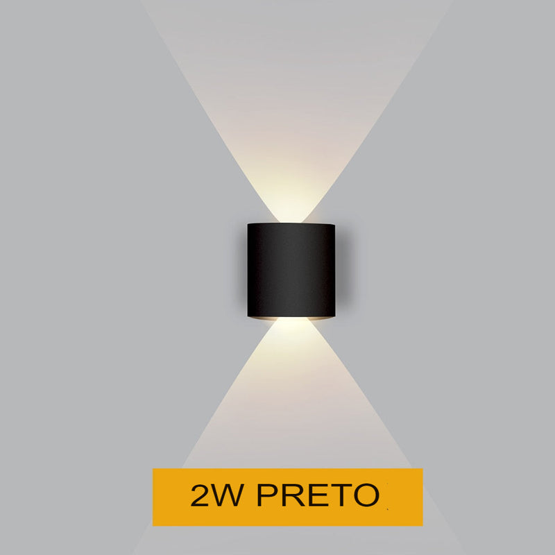 Arandela de Parede Externa em LED Á prova d'água- CORES DO VENTO