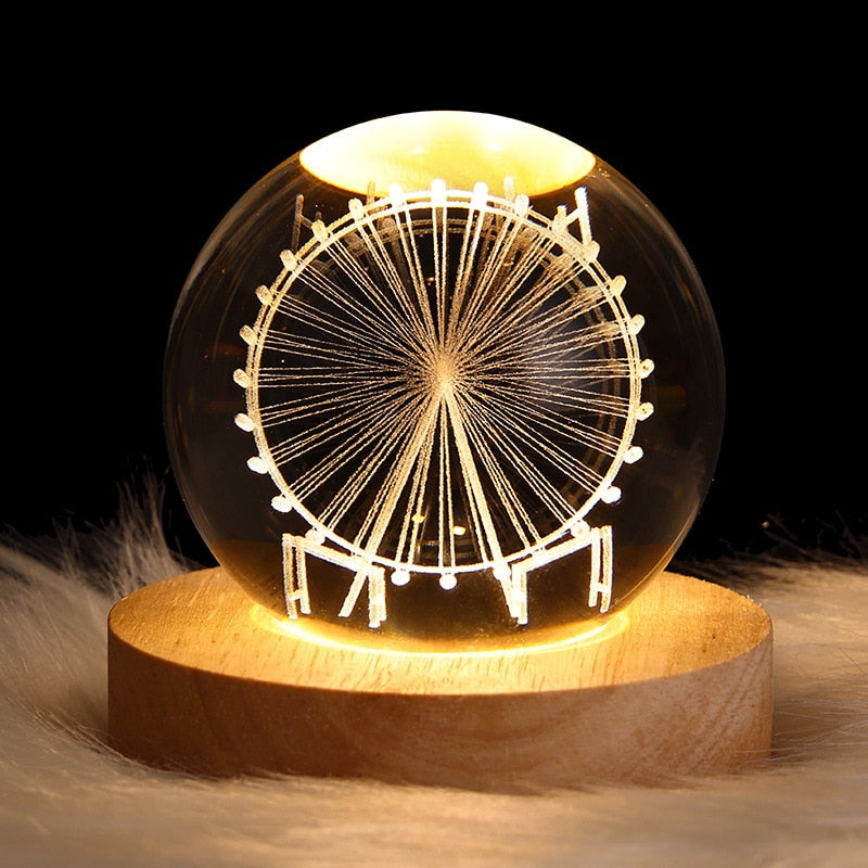 Luminária Espacial 3D - Home Sweet Home™- CORES DO VENTO