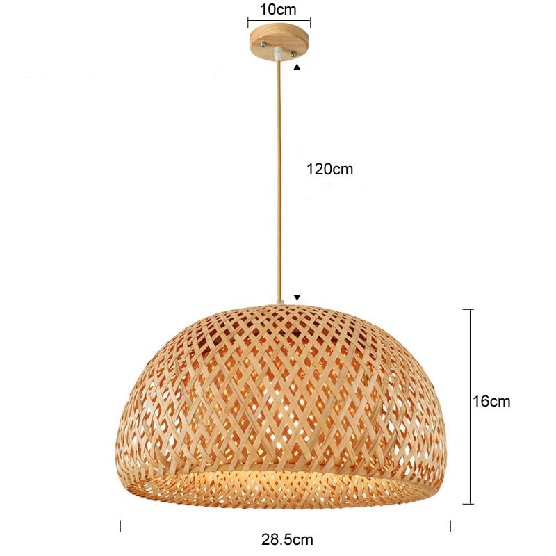 Luminária de Bambu Artesanal Para Casa- CORES DO VENTO