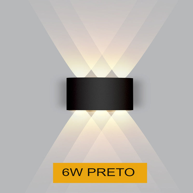 Arandela de Parede Externa em LED Á prova d'água- CORES DO VENTO