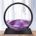 Quadro de Areia em Vidro Ampulheta 3D - Sandscape- CORES DO VENTO